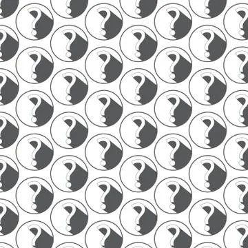 Pattern background Question mark sign icon イラスト素材