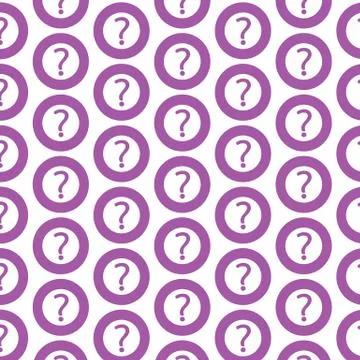 Pattern background Question mark sign icon Stockillustratie