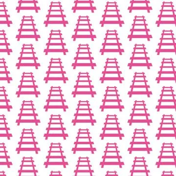Pattern background Railway track icon Stock Illustration