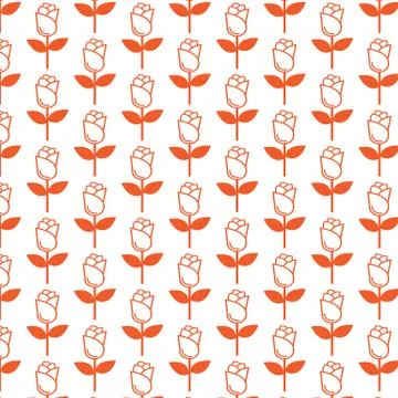Pattern background rose icon 스톡 일러스트