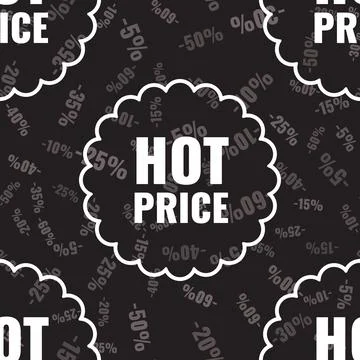 Pattern background sale seamless vector. Stock Illustration