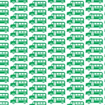 Pattern background School Bus Icon Illustrazione stock