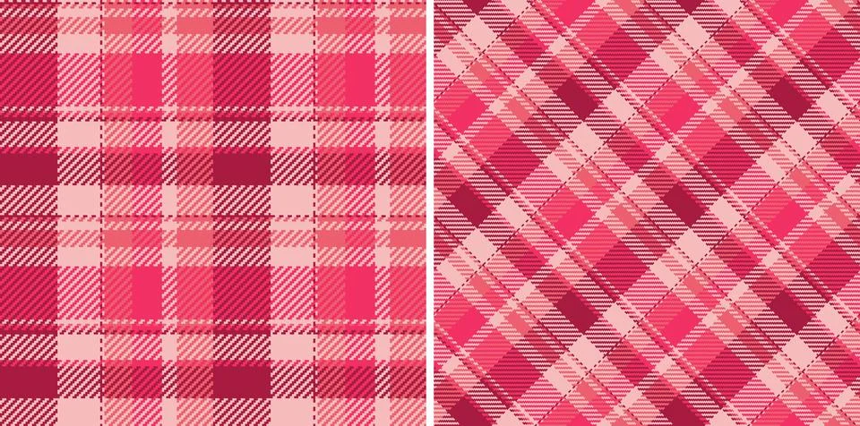 Pattern background seamless of texture vector fabric with a plaid check tex.. Stockillustratie