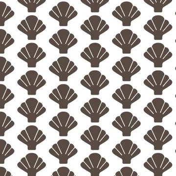 Pattern background Shell icon Stock Illustration