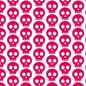 Pattern background skull bone icon Illustrazione stock