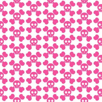 Pattern background skull bone icon Illustrazione stock