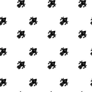 Pattern background with space shuttle イラスト素材