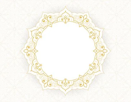 Pattern background with space for text, Islamic ornament background Stock Illustration