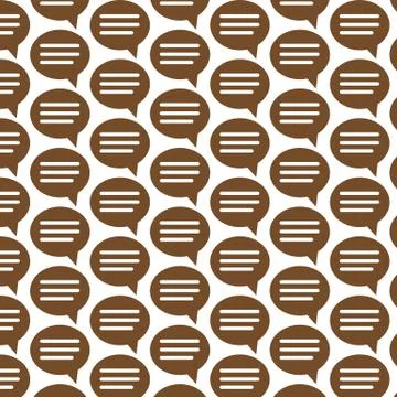 Pattern background Speech bubble icon 스톡 일러스트