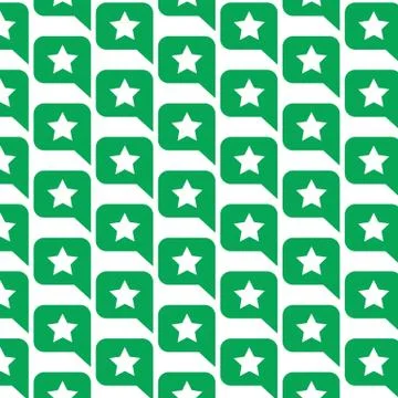 Pattern background Speech Bubble star icon 스톡 일러스트