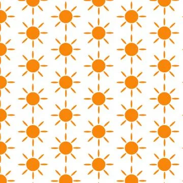 Pattern background Sun Icon Illustrazione stock