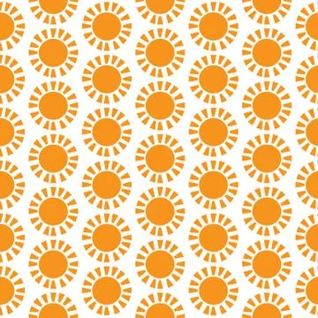 Pattern background Sun Icon Stock Illustration