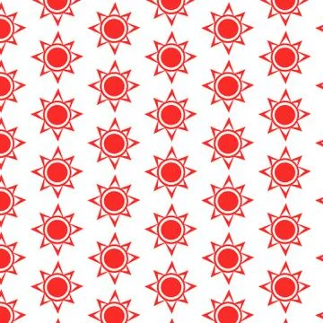 Pattern background Sun Icon Illustrazione stock