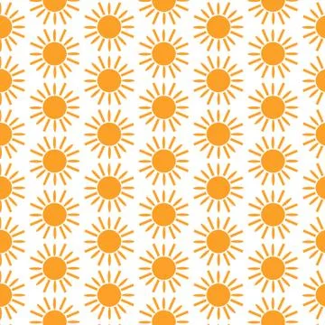 Pattern background Sun Icon Stock Illustration