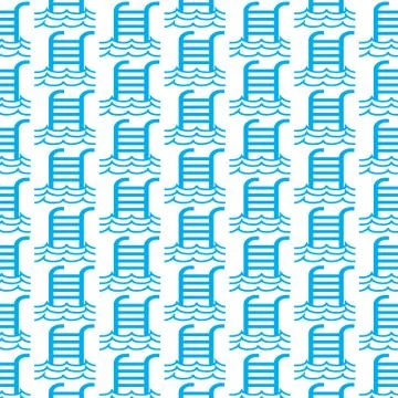 Pattern background Swimming Pool icon イラスト素材