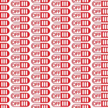 Pattern background On Off switch button icon Stock Illustration