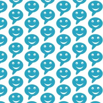 Pattern background talking bubble icon Stock Illustration