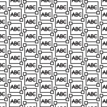 Pattern background Text edit letter icon Stock Illustration