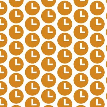 Pattern background Time Clock icon Stock Illustration