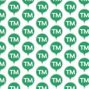 Pattern background trademark button Stock Illustration