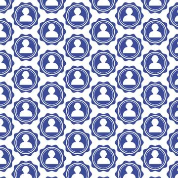 Pattern background user human person icon Stock Illustration