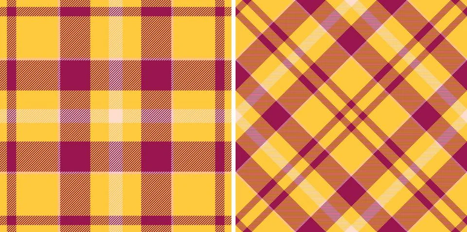 Pattern background vector of textile texture plaid with a tartan check seam.. Stock Illustration