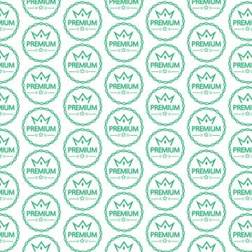 Pattern background Vintage premium label icon Stock Illustration