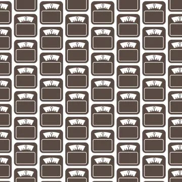 Pattern background Weight Scale Icon Stock Illustration