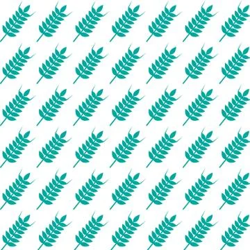 Pattern background wheat ear icon Illustrazione stock