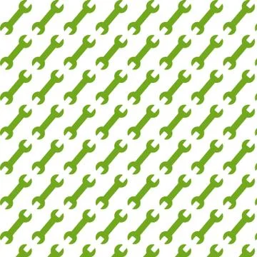 Pattern background wrench tool icon Stock Illustration