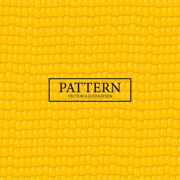 Pattern background yellow juicy corn kernels - Vector Illustrazione stock