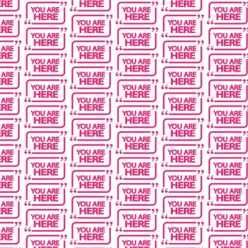 Pattern background You are here icon Stock Illustration