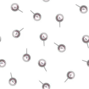 Pattern bacteria compost thermometer cartoon vector Stock Illustration