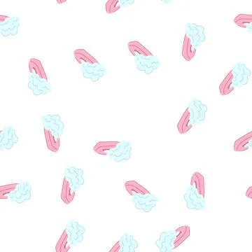 Pattern bacteria soap antibacterial cartoon vector Stock Illustration