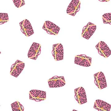 Pattern bag cosmetic pouch cartoon vector 库存插图