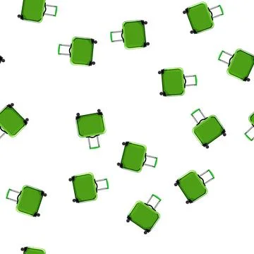 Pattern baggage kid luggage cartoon vector Illustrazione stock