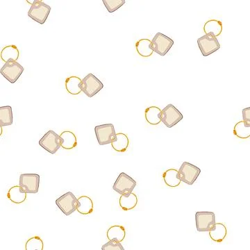 Pattern baggage luggage tag cartoon vector イラスト素材