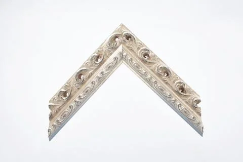 Pattern baguette corner on a white background. Stock Photos