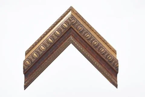 Pattern baguette corner on a white background. Stock Photos