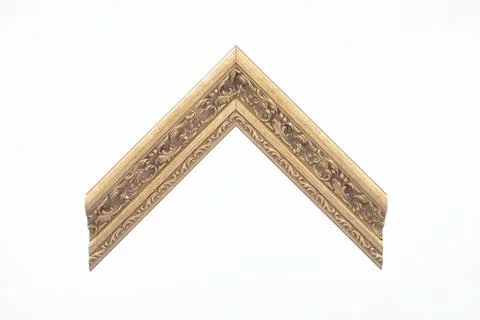 Pattern baguette corner on a white background. Stock Photos