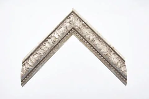 Pattern baguette corner on a white background. Stock Photos