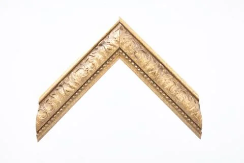 Pattern baguette corner on a white background. Stock Photos
