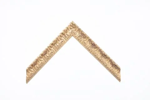 Pattern baguette corner on a white background. Stock Photos
