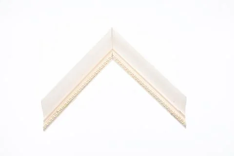 Pattern baguette corner on a white background. Stock Photos