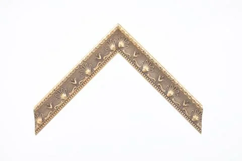 Pattern baguette corner on a white background. Stock Photos