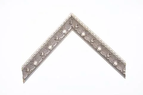 Pattern baguette corner on a white background. Stock Photos