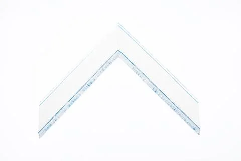Pattern baguette corner on a white background. Stock Photos