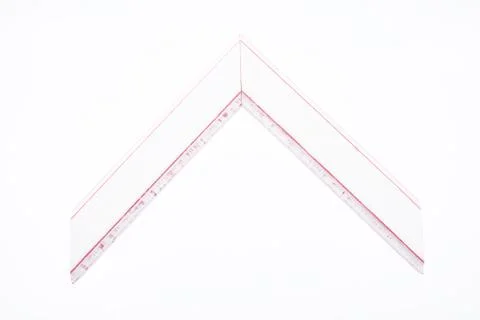 Pattern baguette corner on a white background. Stock Photos