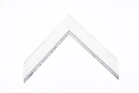 Pattern baguette corner on a white background. Stock Photos