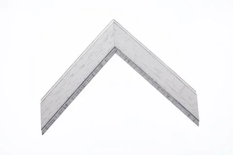 Pattern baguette corner on a white background. Stock Photos